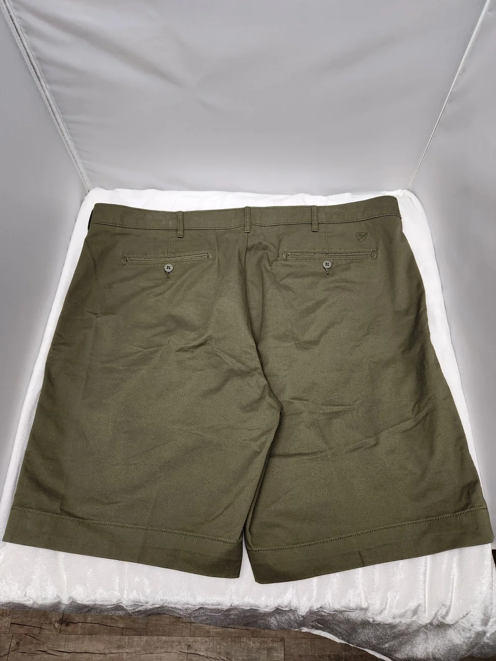 Daniel Cremieux Olive Green Flat Front Men's Shorts